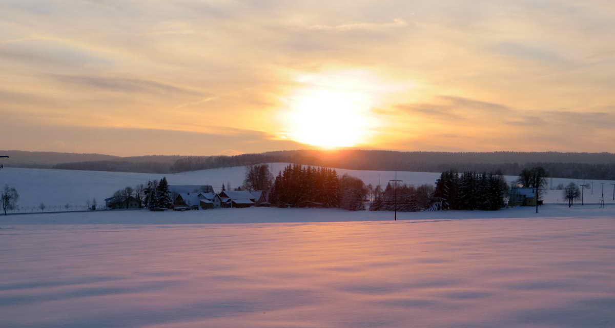 Winterabendsonne